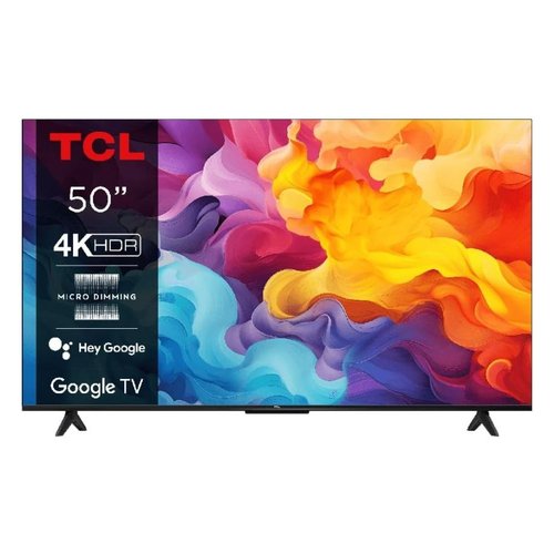 TCL P61 Smart TV Ultra HD 4K 50" 50P61B, Dolby Audio, Controlli vocali, Google TV