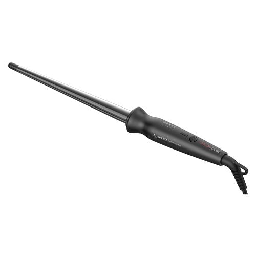 GA.MA Ferro Conico Salon CUrl, Per Onde Larghe e Voluminose, Morbidi Bocci, Splendide Beach Waves e Ricci Stretti, Circonferenza Tubo di 20mm e e 10 mm all'estremità per massima facilità nella fase di styling, Tubo Extra lungo di 170 mm, Tubo in Titani...