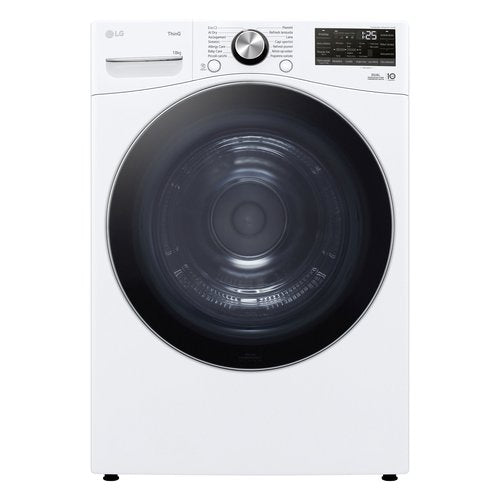 LG RH18U8AVCW Asciugatrice 18kg Pompa di calore DUAL Inverter Classe A+++, Motore Direct Drive, AI Dry, Wi-Fi, Bianca