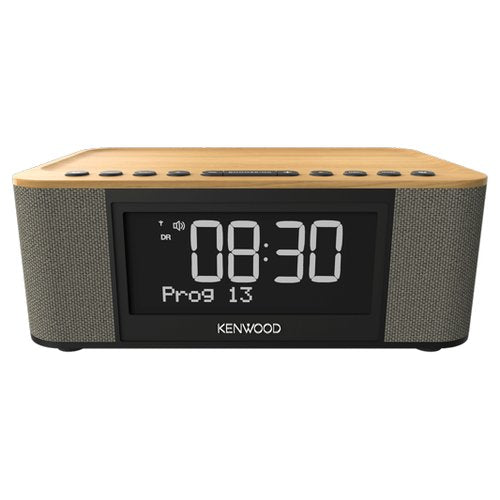Kenwood Electronics CR-ST40DAB-M Orologio Digitale Beige, Nero, Legno