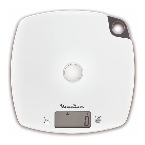 Moulinex BN1000 Grigio, Bianco Quadrato Bilancia da cucina elettronica