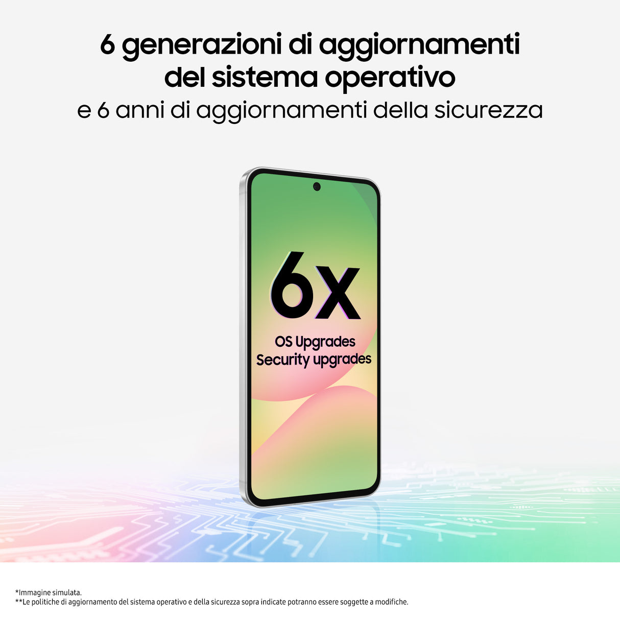 Samsung Galaxy A56 5G, Smartphone con Funzioni intelligenti, Display Super AMOLED 6.7”, 8GB RAM, 256GB, Camera 50MP, Batteria 5.000 mAh, IP67, Awesome Olive