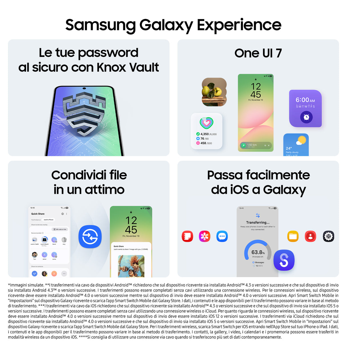 Samsung Galaxy A56 5G, Smartphone con Funzioni intelligenti, Display Super AMOLED 6.7”, 8GB RAM, 256GB, Camera 50MP, Batteria 5.000 mAh, IP67, Awesome Olive