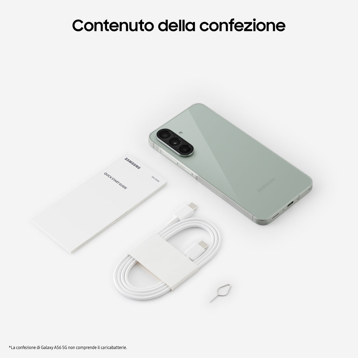 Samsung Galaxy A56 5G, Smartphone con Funzioni intelligenti, Display Super AMOLED 6.7”, 8GB RAM, 256GB, Camera 50MP, Batteria 5.000 mAh, IP67, Awesome Olive