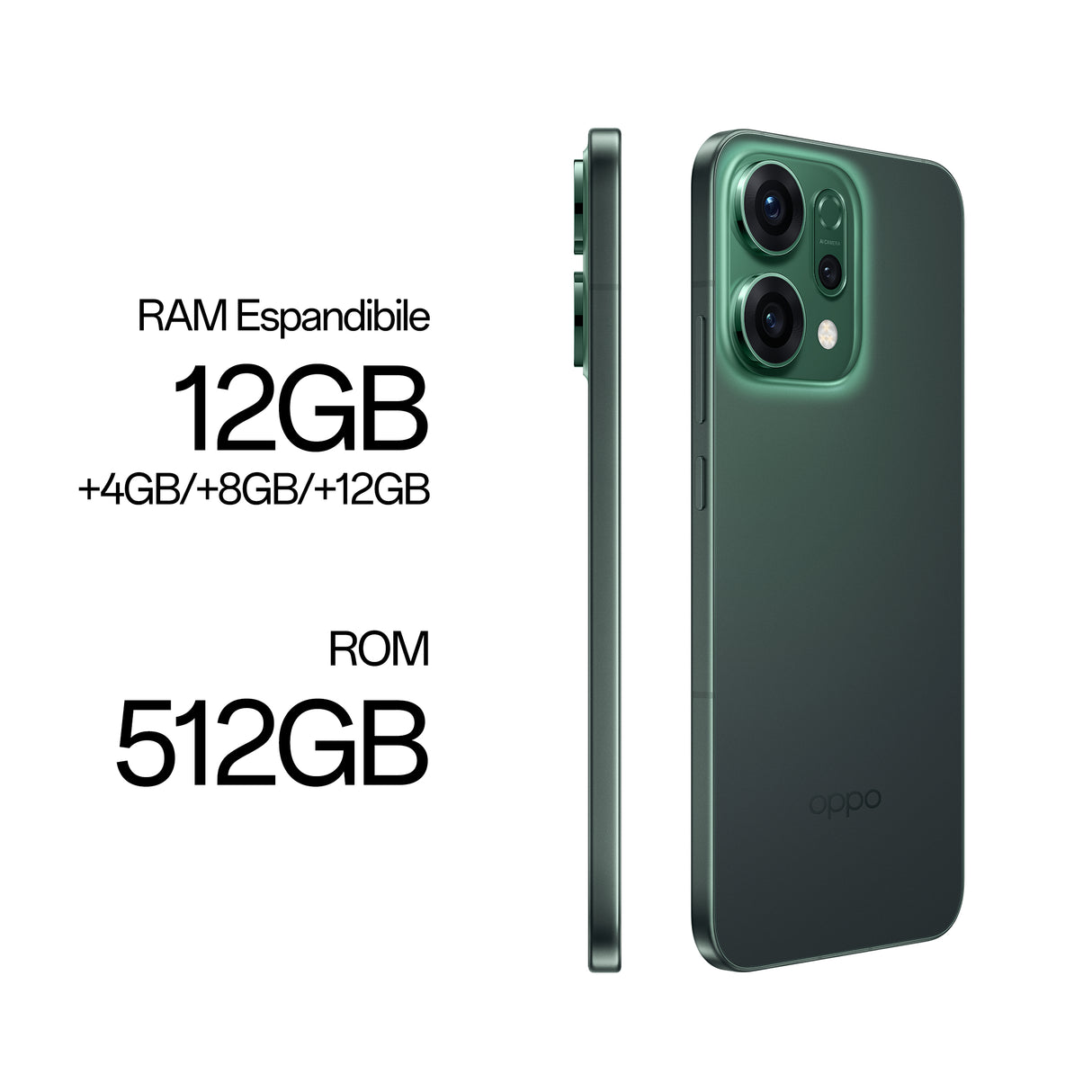 Oppo Reno14 Smartphone Luminous Green