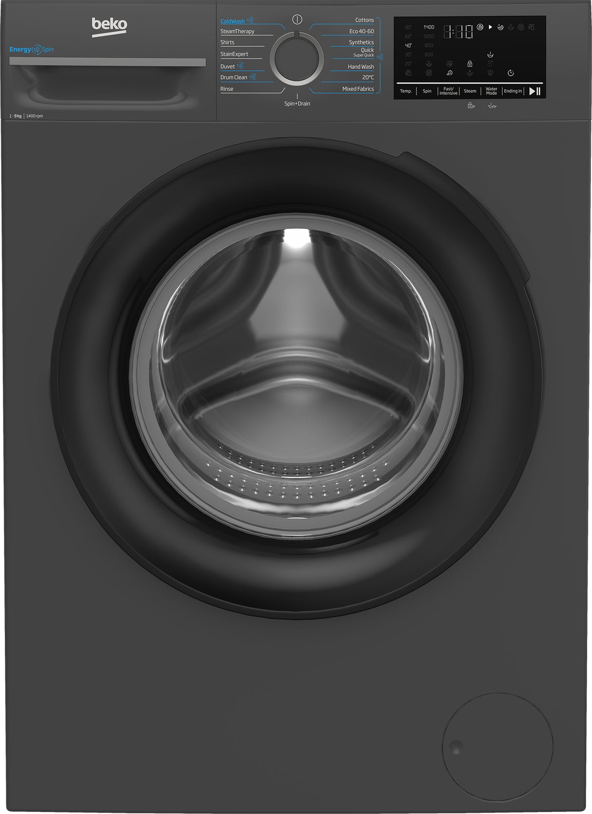 Beko b300 BMEUWT41241M Lavatrice EnergySpin 12kg, Classe A, 1400giri