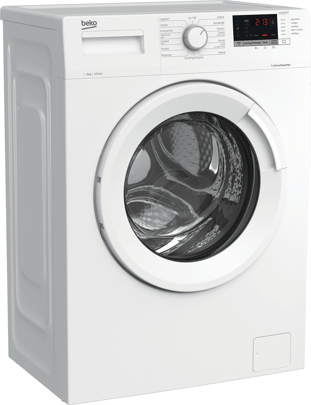 Beko WUX81282WI/IT lavatrice Caricamento frontale 8 kg 1200 Giri/min Bianco