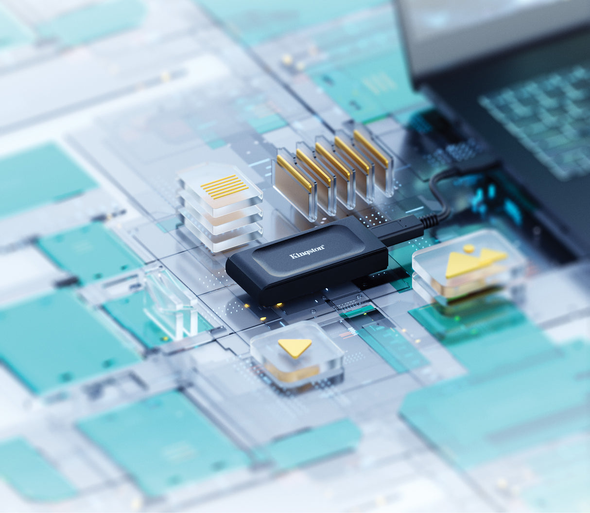 Kingston Technology 2TB SSD esterno XS1000 USB 3.2 Gen 2