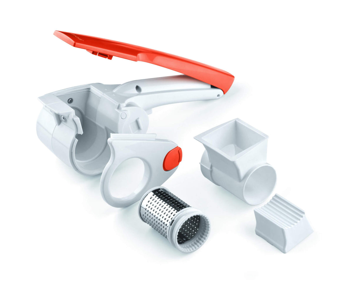 Ariete 447 Gratì 2.0 - Grattugia elettrica ricaricabile senza filo - 1 kg di formaggio con una ricarica - Rullo Acciaio Inox - Arancione