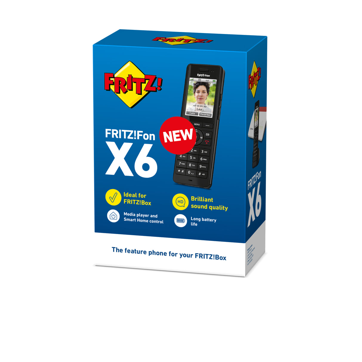 FRITZ!Fon X6 INT Telefono DECT Identificatore di chiamata Nero