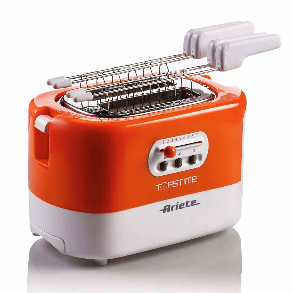 Ariete Toastime Tostapane Arancio e Bianco