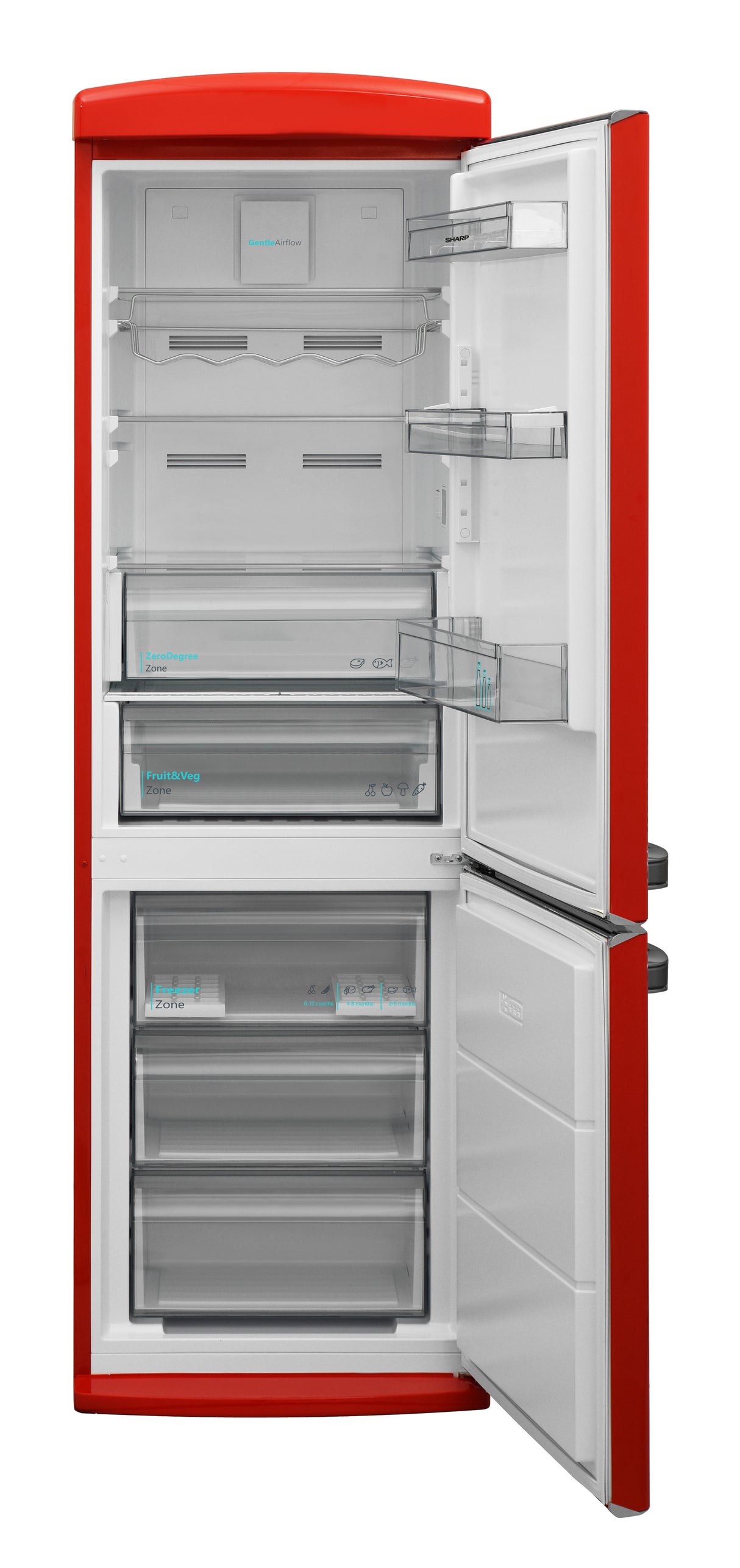 Sharp SJ-NRA11RMXRD frigorifero con congelatore Libera installazione 331 L D Rosso