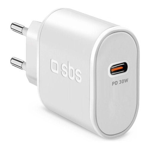 Caricabatterie Sbs TETR1CPD30 WALL CHARGER 30W Bianco Bianco