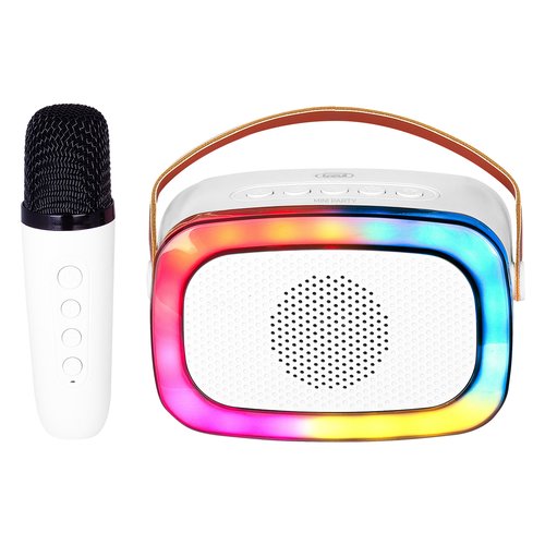 Trevi XR JUMP ALTOPARLANTE KARAOKE PORTATILE 10W WIRELESS USB MICRO SD AUX-IN XR 8A01 MINIPARTY BIANCO
