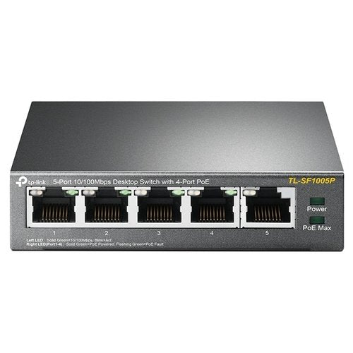 Switch di rete Tp Link TL SF1005P V1 Fast Ethernet Desktop Unmanaged G