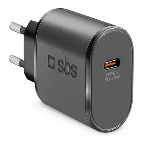 Caricabatterie Sbs TETR1CPD25 WALL CHARGER PD 25W Black Black