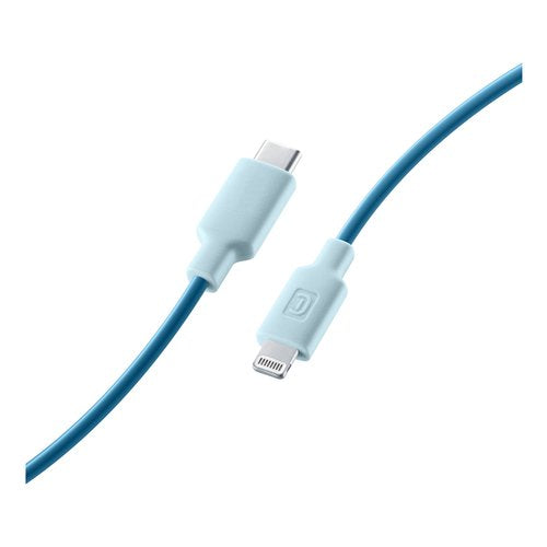 Cavo Lightning Cellular Line USBDATAC2LMFISMARB STYLECOLOR Blu Blu