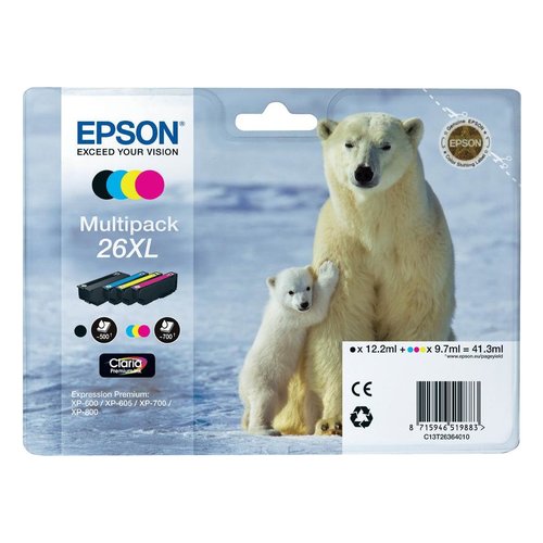 Set cartucce stampante Epson C13T26364020 Multipack T26 Xl