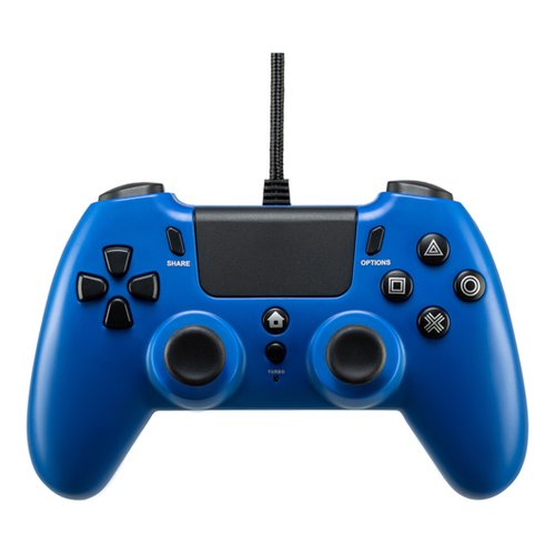 Gamepad Qubick ACP40177 PLAYSTATION 4 Wired Controller Blue Blue