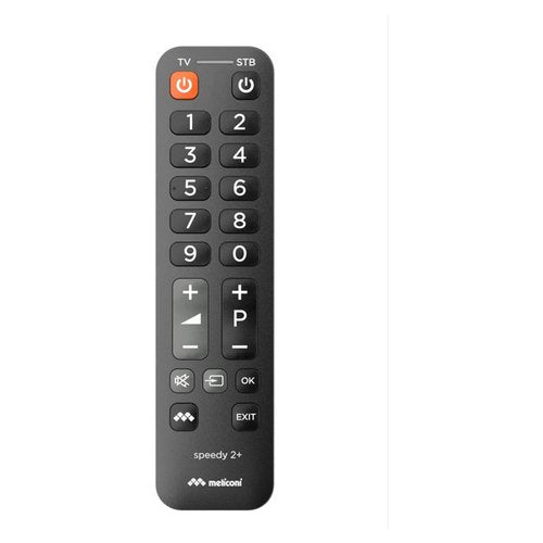 Meliconi Speedy 2+ telecomando IR Wireless TV, Sintonizzatore TV, Set-top box TV Pulsanti