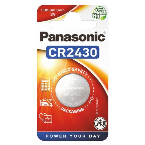 Batteria CR2430 Panasonic CR2430L 1BP