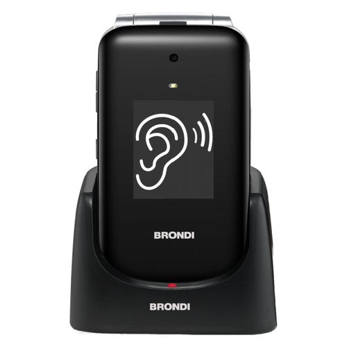 Brondi Amico Supervoice 7,11 cm (2.8") Nero Telefono per anziani
