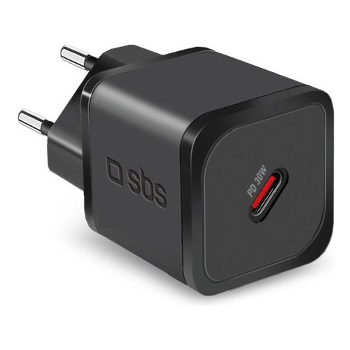 Caricabatterie Sbs TETRGAN1C30W MINI WALL CHARGER USB C GaN 30W Black