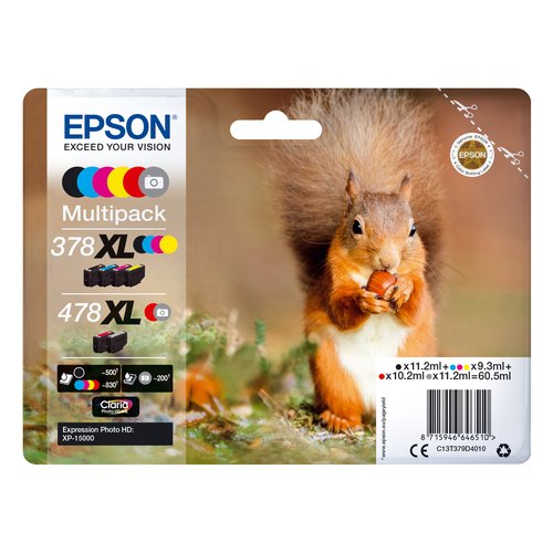 Set cartucce stampante Epson C13T379D4010 Multipack 6 Colours 478 Xl