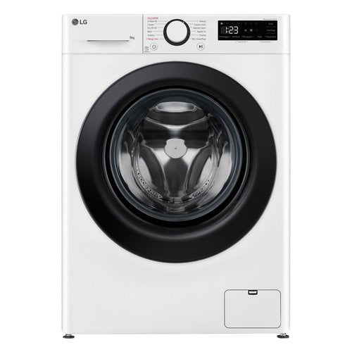 LG F4R3009NSWB Lavatrice 9kg AI DD, Classe A-10%, 1400 giri, Vapore, AI Wash