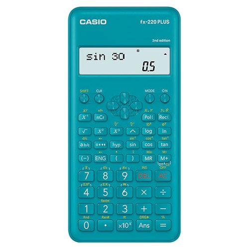 Calcolatrice Casio FX 220 Plus 2 FX SERIES S.V.P.A.M. Certificata Azzu
