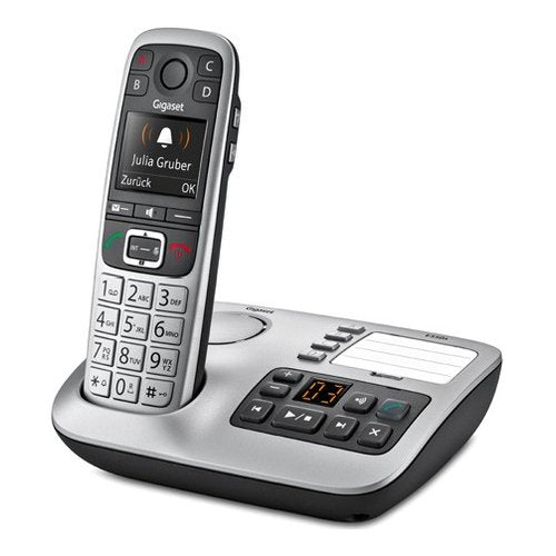 Gigaset E 560 A telefono Telefono DECT Identificatore di chiamata Nero, Argento