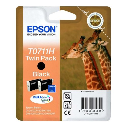 Set cartucce stampante Epson C13T07114H20 Twin Pack T0711H