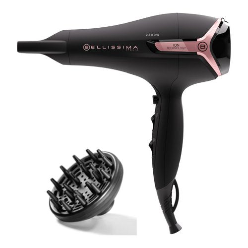 Bellissima K9 2500 asciuga capelli 2300 W Nero, Rosa