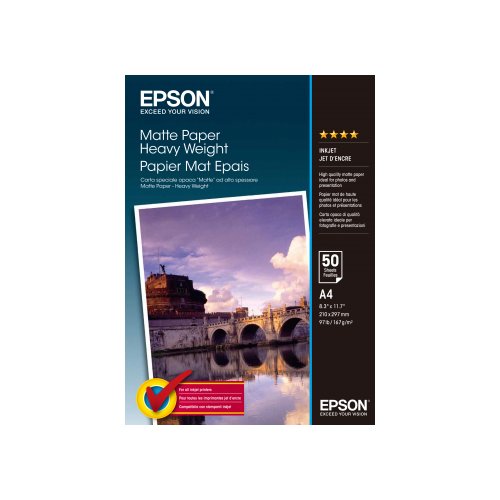 Carta fotografica Epson C13S041256 Matte Paper Heavy Weight