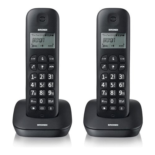 Brondi Gala Twin Telefono DECT Identificatore di chiamata Nero