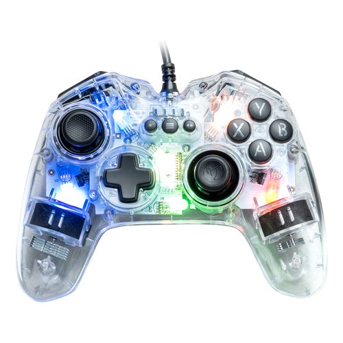 Gamepad Nacon PCGC 100RGB PC GAME Wired Gaming Controller Clear Clear
