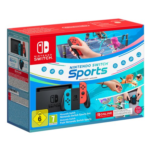 Console videogioco Nintendo 10012362 SWITCH 1.1 + Switch Sports DD + 3