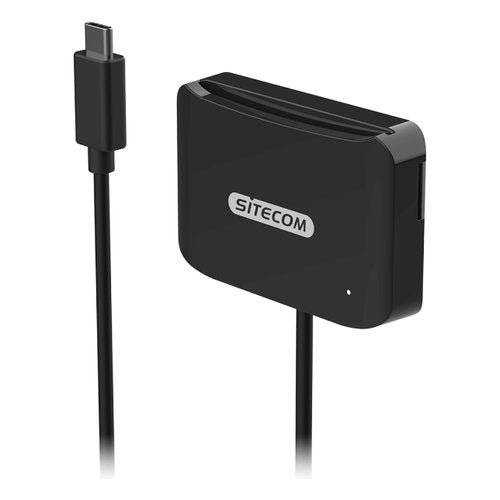 Lettore smart card Sitecom MD 1002 USB C ID Card Reader Black Black