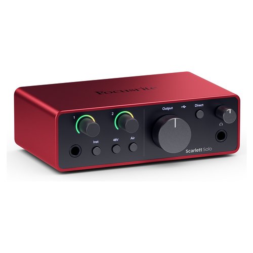 Interfaccia audio Focusrite SCARLETT Solo 4Gen Red e Black Red e Black
