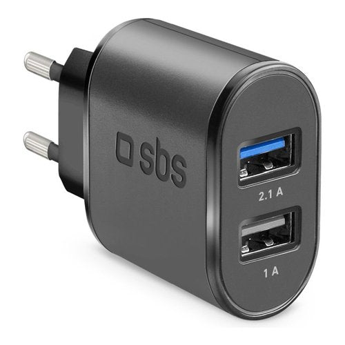 Caricabatterie Sbs TETR2USB21AFAST WALL CHARGER 10W Fast Charge Black