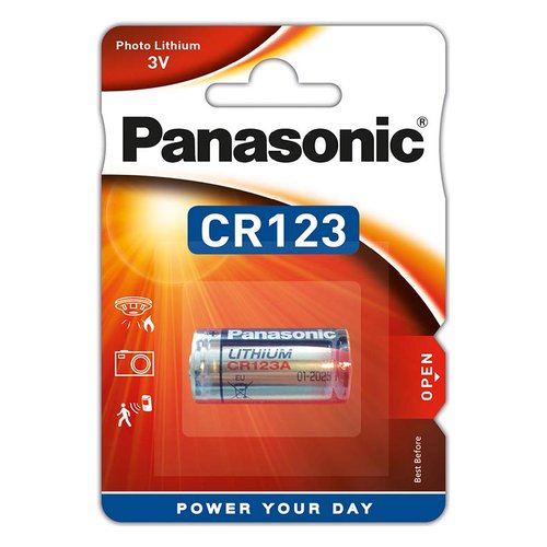 Batteria CR123 Panasonic CR 123AL 1BP