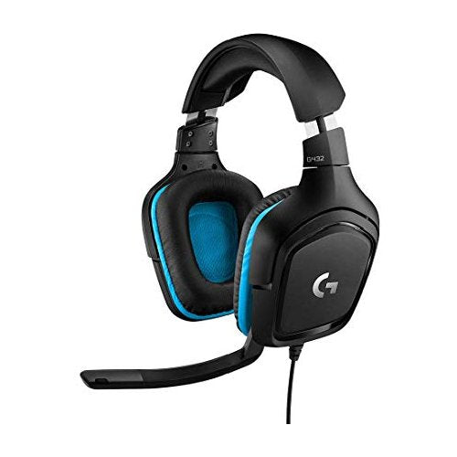 Logitech G G432 Auricolare Cablato A Padiglione Gaming Nero, Blu