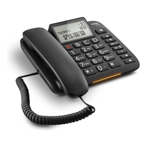 Gigaset DL380 Telefono analogico Identificatore di chiamata Nero
