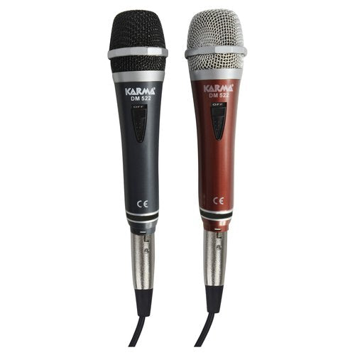 Set microfono Karma DM 522 Dynamic Black e Red