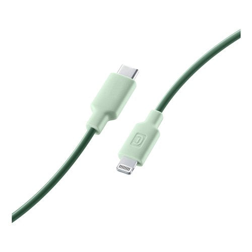 Cavo Lightning Cellular Line USBDATAC2LMFISMARG STYLECOLOR Verde Verde