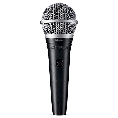 Microfono a filo Shure Pga48 Xlr Black e Silver Black e Silver