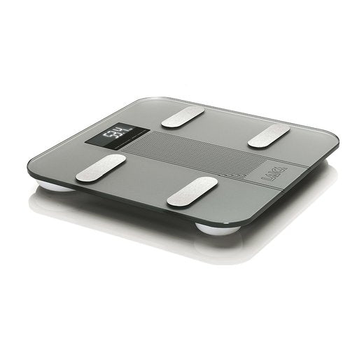 Laica PS7005 bilance pesapersone Rettangolo Grigio, Acciaio inox Bilancia pesapersone elettronica