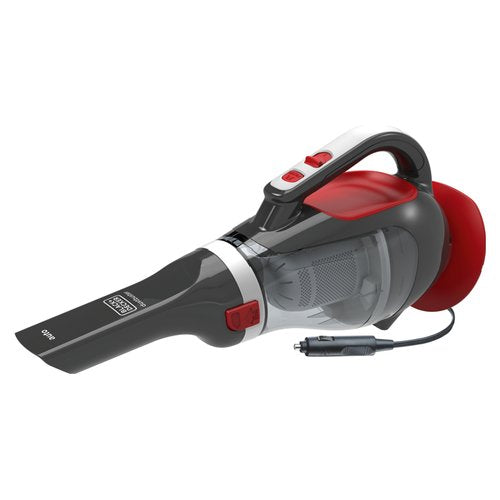 Black & Decker ADV1200 aspirapolvere senza filo Grigio, Rosso Senza sacchetto
