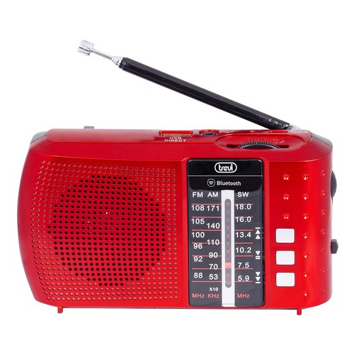 Trevi RADIO PORTATILE MULTIBANDA WIRELESS USB MICRO SD RA 7F20 BT ROSSO