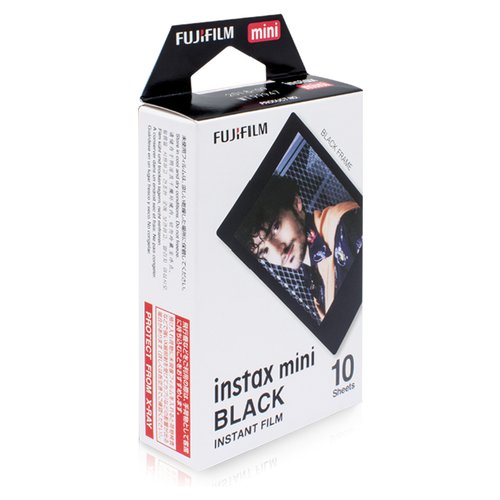 Pellicola istantanea Fujifilm 16537043 INSTAX Mini Instant Film Black